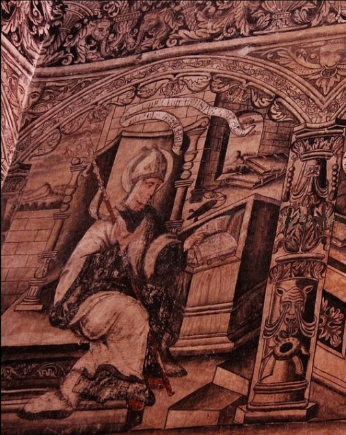 Frate Pedro Bruniquello nel convento di S. Nicola da Tolentino ad Actopan in Messico
