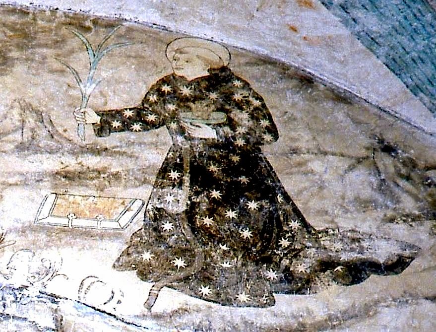 Nicola da Tolentino nella cappella De profundis nel convento di S. Nicola da Tolentino ad Actopan in Messico