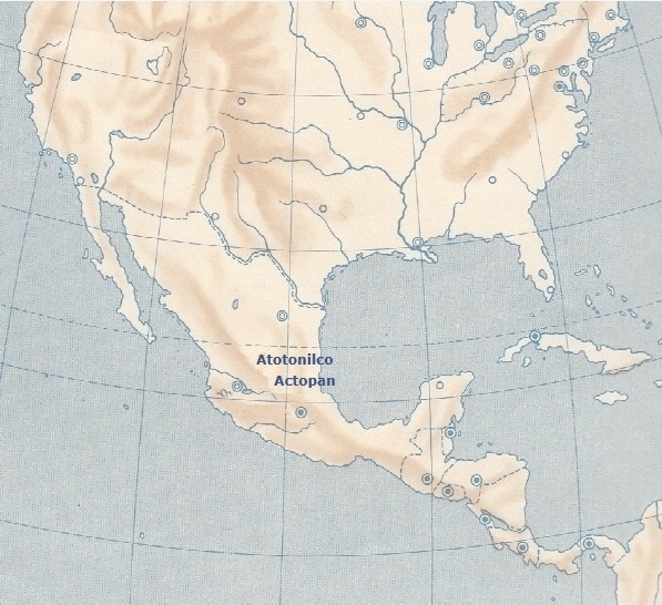 Localizzazione dei cicli agostiniani in Nord America nel Seicento