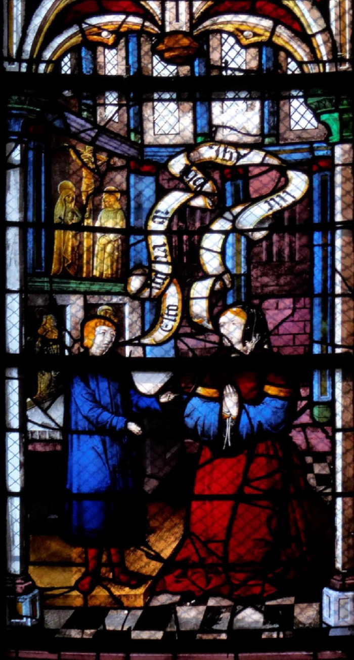 Il sogno di Monica nella chiesa di Notre Dame a Eperney