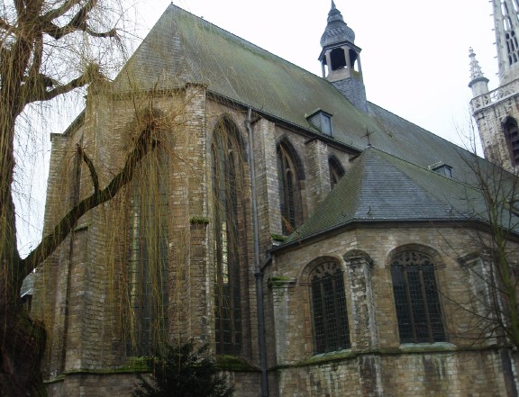 L'abside della chiesa di santa Gertrude a Lovanio