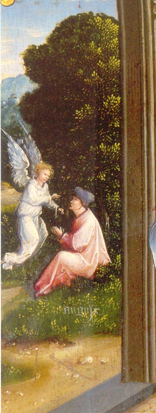 Tolle et Lege, nella Tavola di Jan van Scorel nella chiesa di Santo Stefano a Gerusalemme