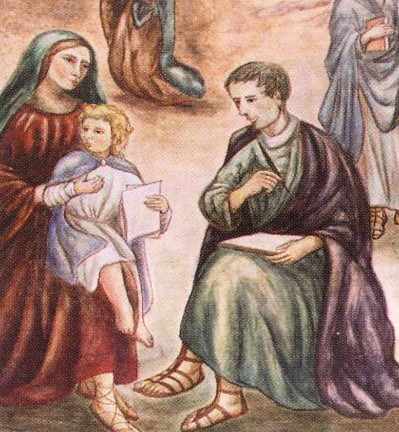 Agostino presentato al maestro di Scuola