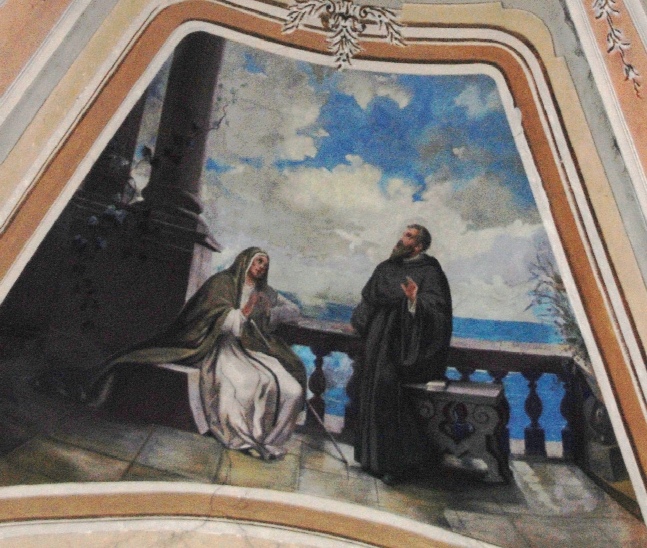 L'estasi di Ostia con Agostino e Monica