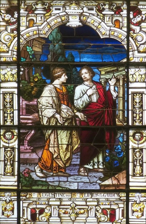 Agostino e Alipio nel giardino di Milano