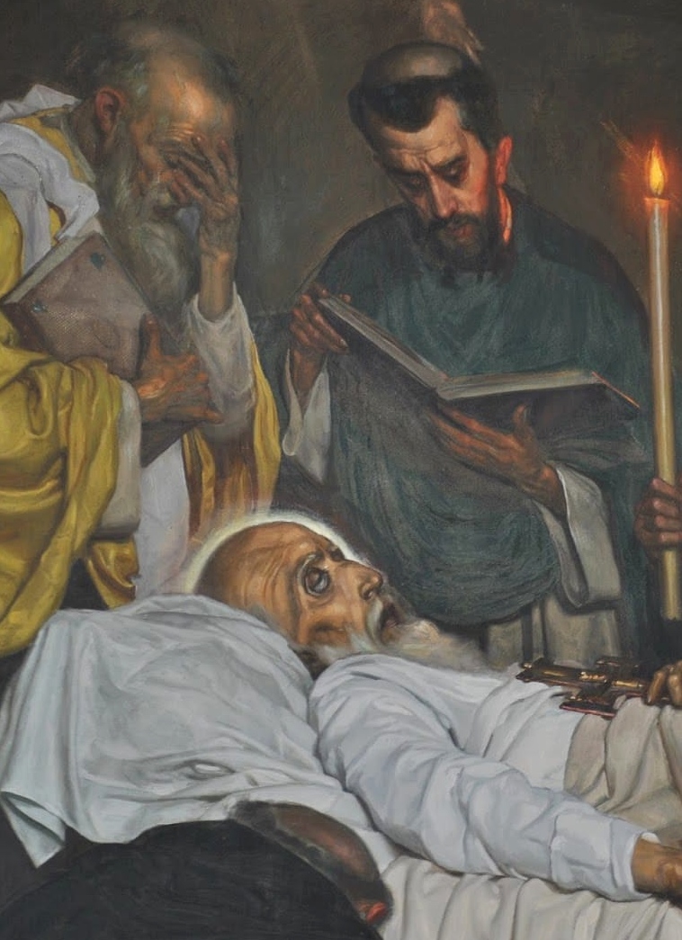 Particolare della morte di Agostino