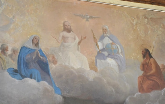 Particolare della Trinità