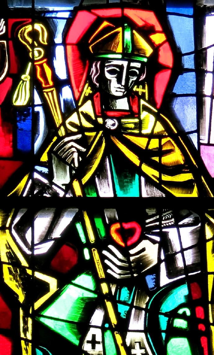Sant'Agostino cardioforo in gloria