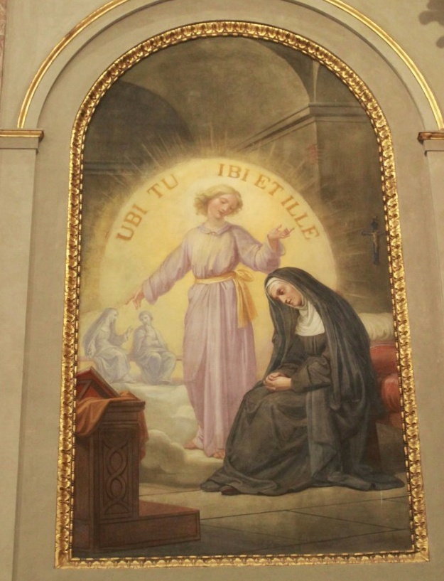 Il sogno di Monica in cui viene predetta la conversione di Agostino nella chiesa di sant'Agostino a Roma