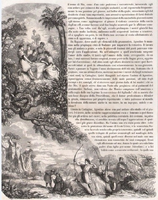 La gioventù dissoluta di Agostino, nella pubblicazione francese di in una Vita di sant'Agostino