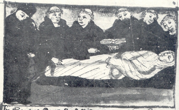 Funerali di Monica, immagine tratta dalla Vita sancti Augustini