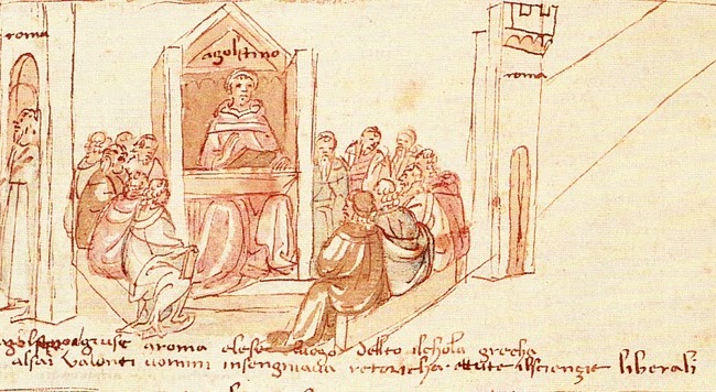 Agostino insegna a Roma