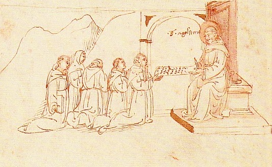 Agostino consegna la Regola