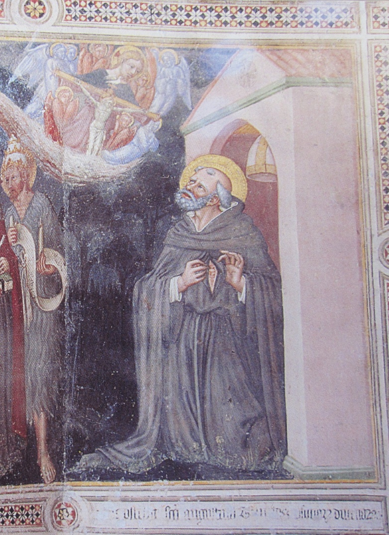 Agostino e la Trinità: affresco di Ottaviano nelli a Gubbio