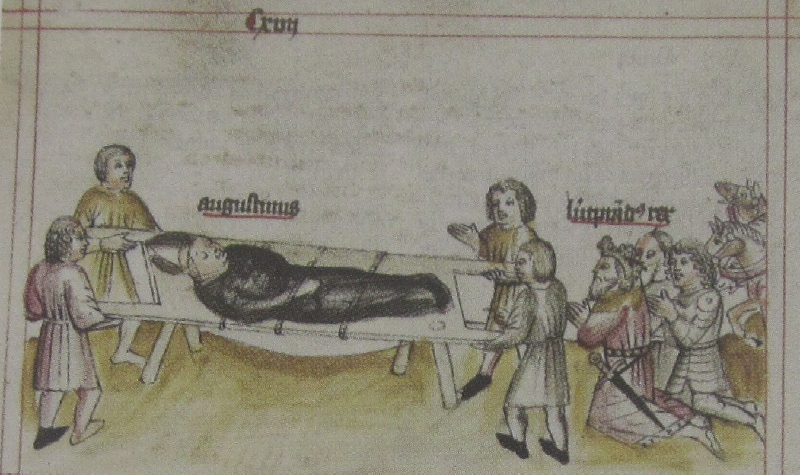 Il miracolo di Savignone, immagine tratta dalla Historia Augustini