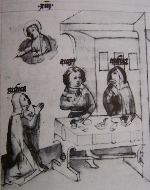 Le preghiere e il sogno di Monica, immagine tratta dalla Historia Augustini