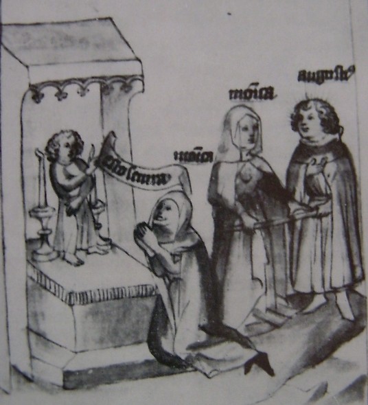 Il sogno di Monica, immagine tratta dalla Historia Augustini