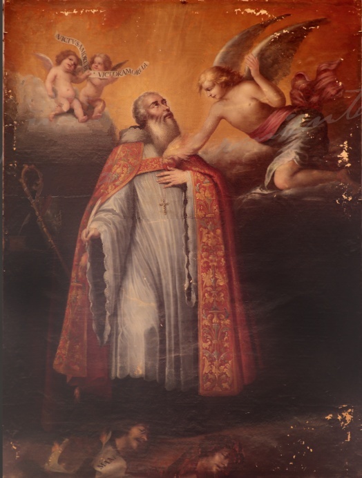 Agostino cardioforo abbatte le eresie