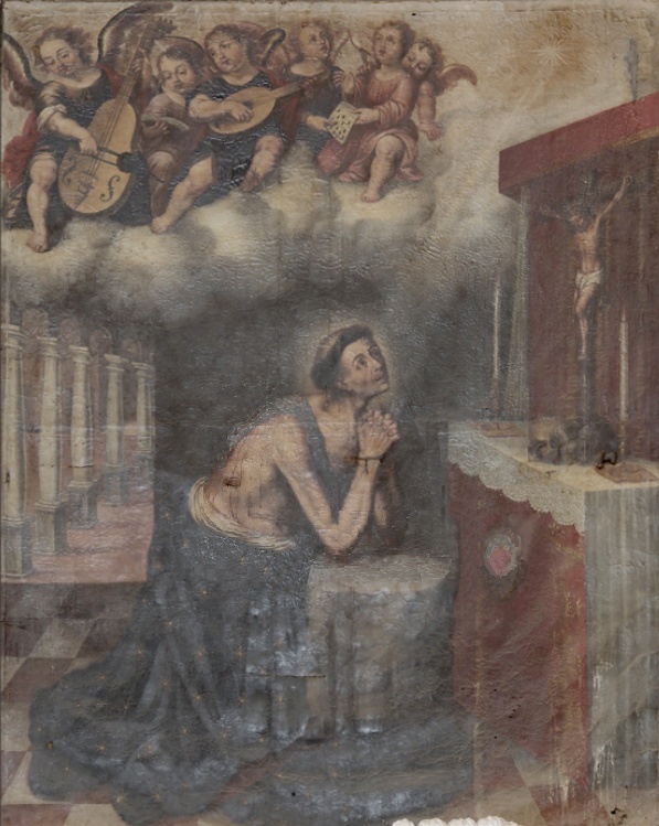 Nicola pregando vince le tentazioni del diavolo