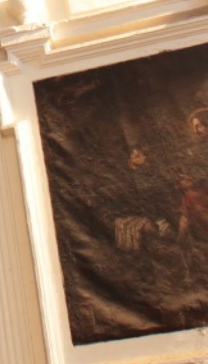 Agostino lava i piedi al Cristo pellegrino
