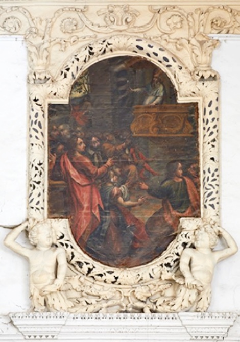 Agostino ascolta le prediche di Ambrogio