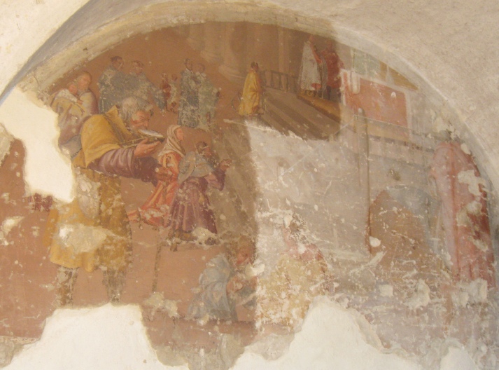 I pellegrini affluiscono alla sua tomba di Pavia, foto di Marco Mariotti Paradisi con l'autorizzazione del proprietario signor Paolo Massini