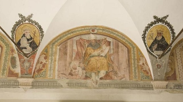 Agostino in cattedra sconfigge gli eretici