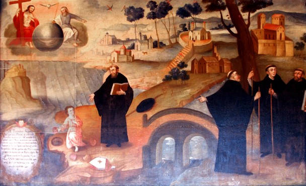 Agostino e il bambino sulla spiaggia