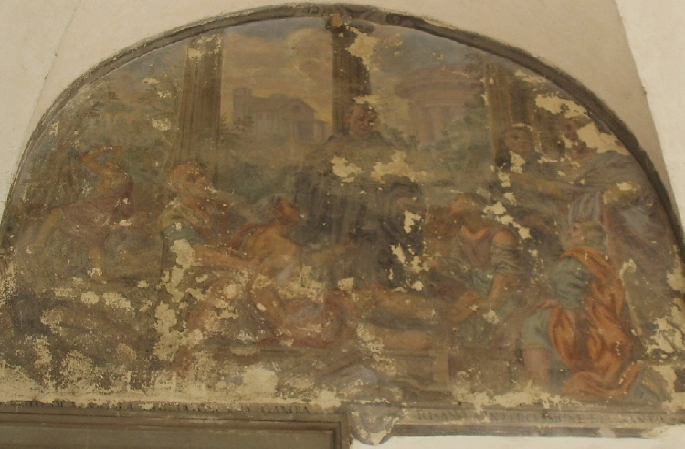 San Nicola da Tolentino risana la gamba ammalata