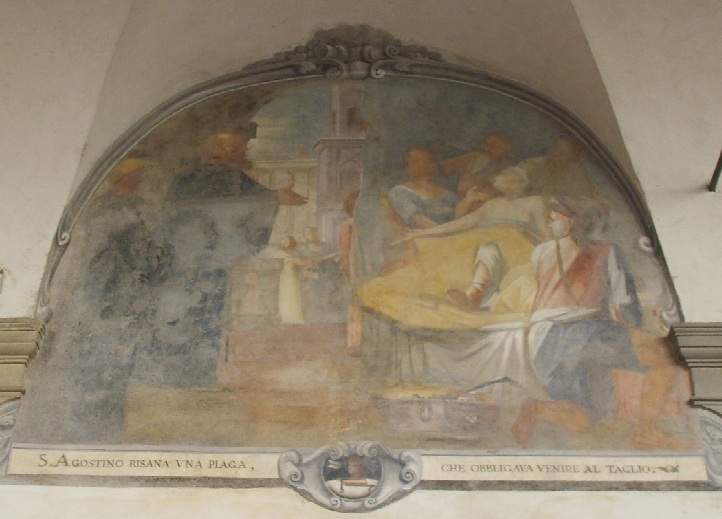 Sant'Agostino risana una piaga pericolosa per la salute di un infermo