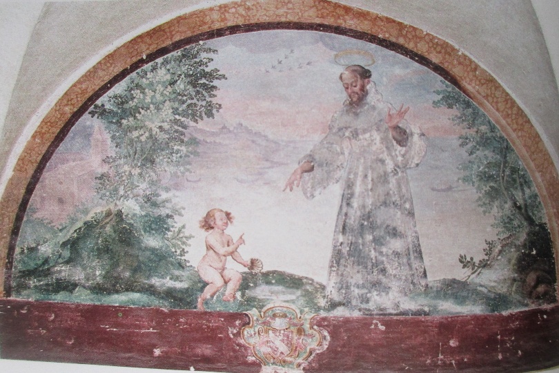 Agostino e il bambino sulla spiaggia