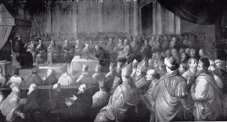 Agostino presiede la conferenza di Cartagine