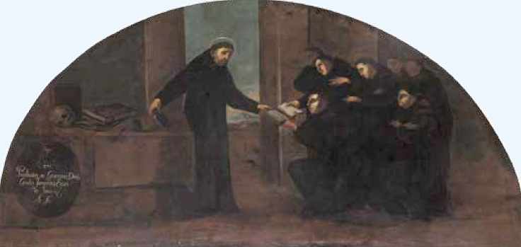 Agostino consegna la sua regola