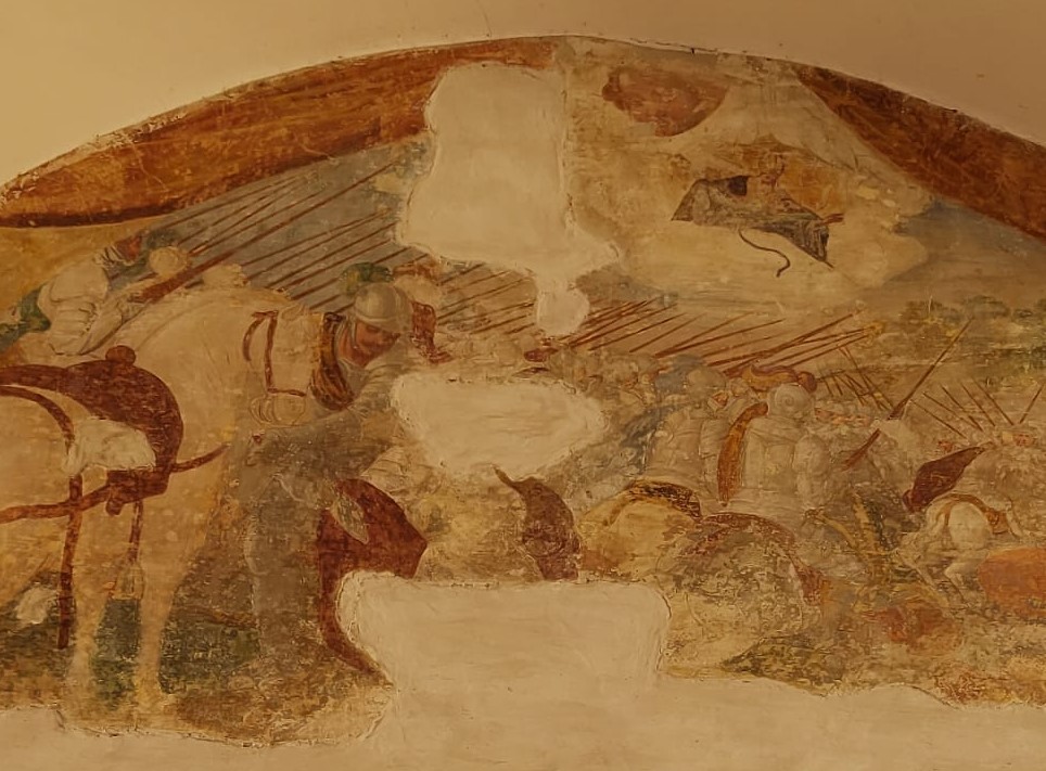 Agostino appare nel pericolo a Francesco Gonzaga, duca di Mantova