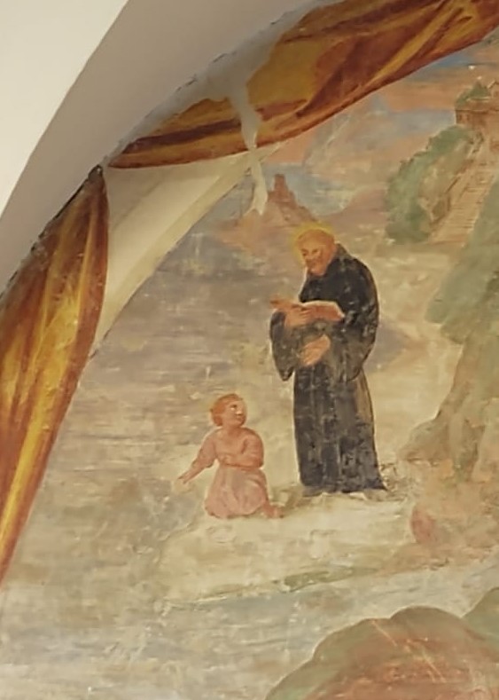 Agostino e il bambino sulla spiaggiao