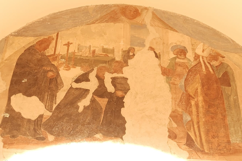 La vestizione di Agostino dopo il battesimo