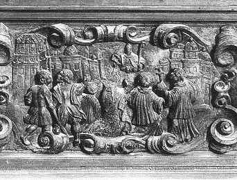 Agostino libera dalle cavallette la città di Toledo