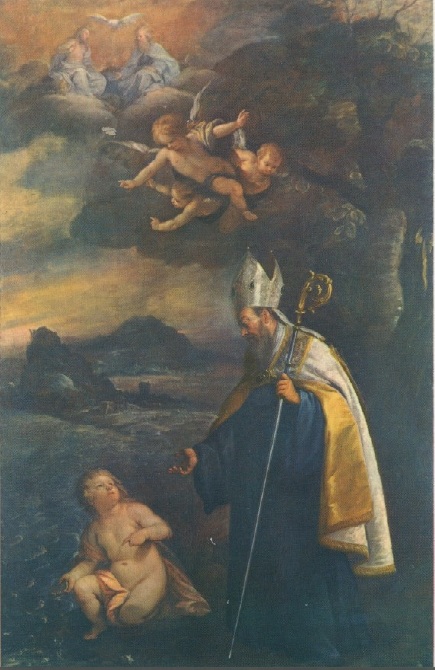 Il famoso episodio sul mistero della Trinità quando Agostino incontra un bambino sulla spiaggia