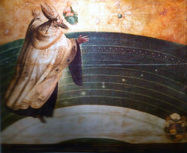 Agostino rapito in cielo, opera di Miguel de Santiago nel convento agostiniano di Quito