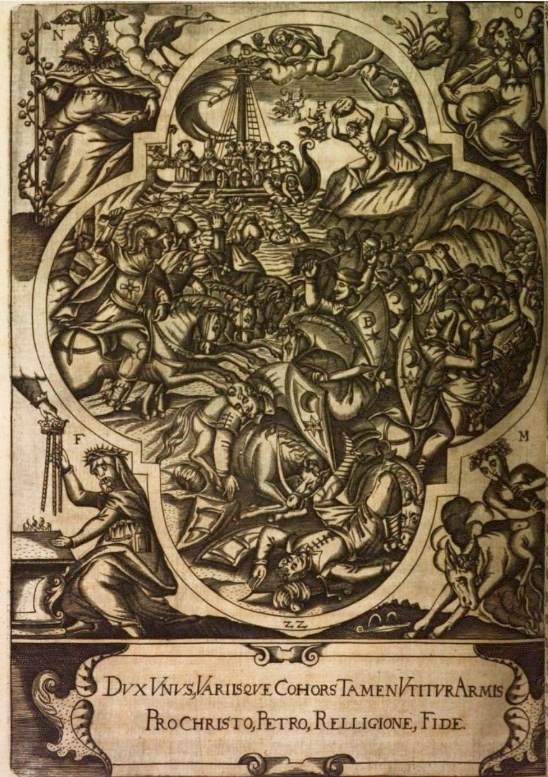 La posterità spirituale di Agostino, stampa seicentesca di Johannes Wandereisen pubblicata nel 1631 a Ingolstadt