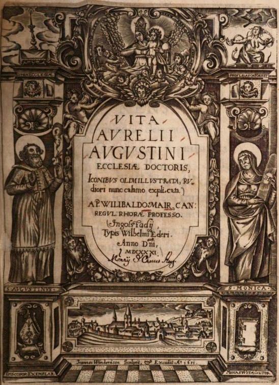 La pagina incisa da Johannes Wandereisen per il libro di Wilibaldo Mair