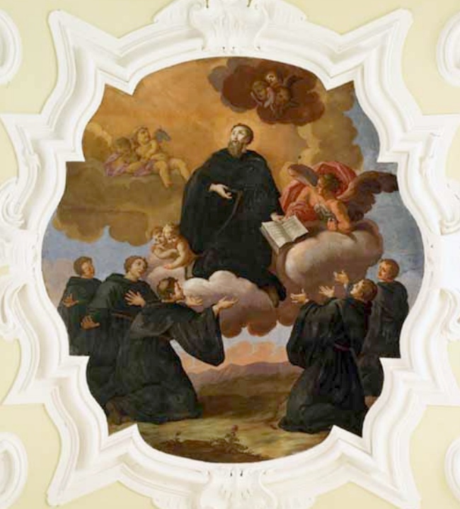 Agostino consegna la sua regola ai monaci