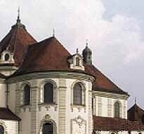 Abside della chiesa in stile rococò di Baumburg