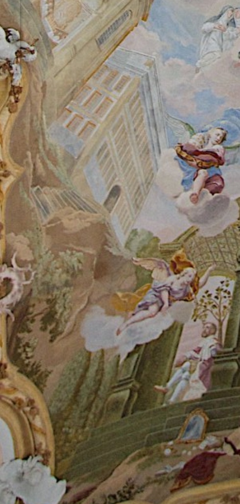 Felix Anton Scheffler: tolle lege nel giardino a Milano 1757) a Baumburg, nella chiesa del convento di sant'Agostino
