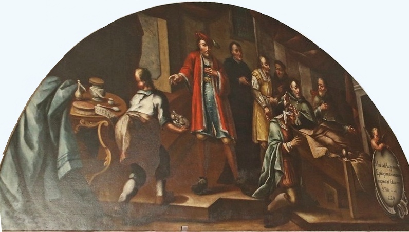 Agostino guarisce un malato