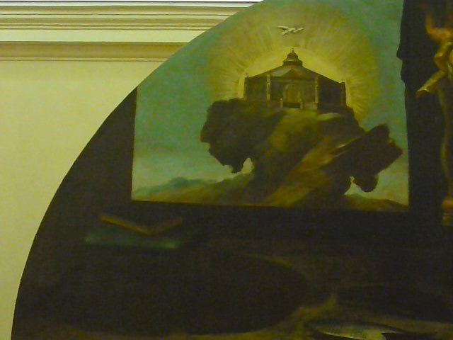 Agostino scrive le sue opere: particolare della Gerusalemme Celeste