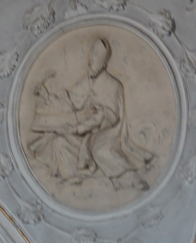Agostino scrive libri allo scrittoio