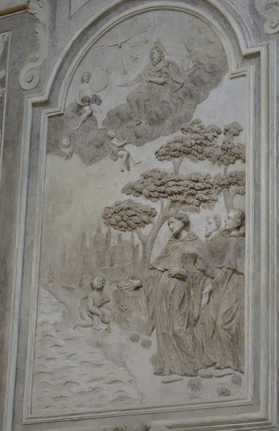 Agostino e il bambino in riva al mare