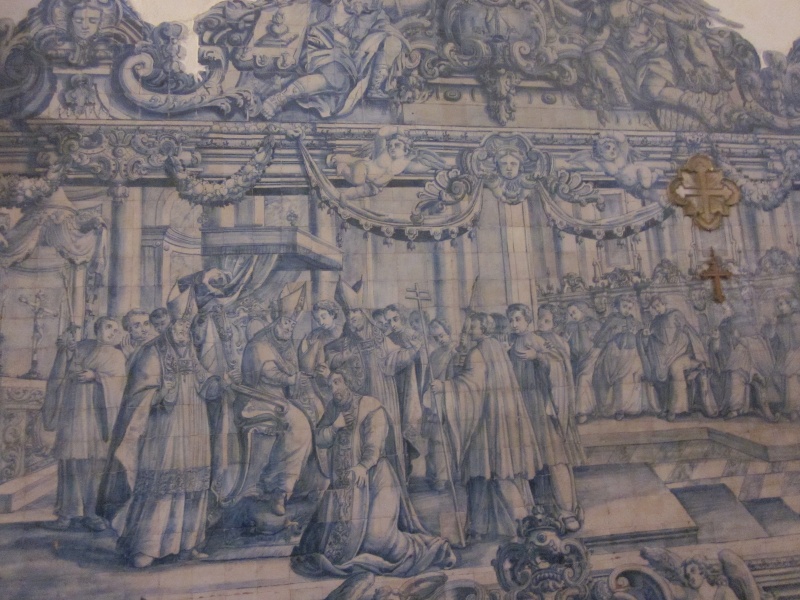 Consacrazione episcopale di Agostino nella chiesa di santa Cruz a Coimbra