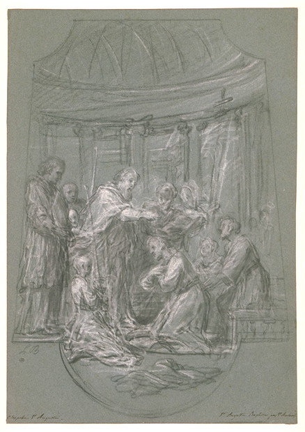 Battesimo di Agostino: disegno preparatorio